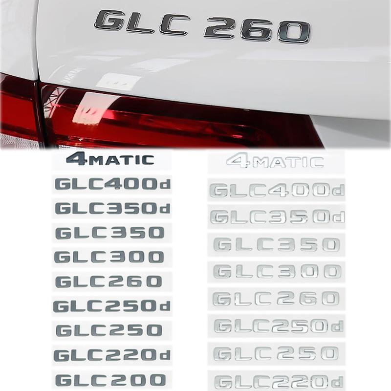 Car Tail Rear Trunk Badge Emblem Letter Stickers For Mercedes Benz GLC X253 GLC260 GLC220d GLC350 GLC200 4MATIC GLC250d GLC400