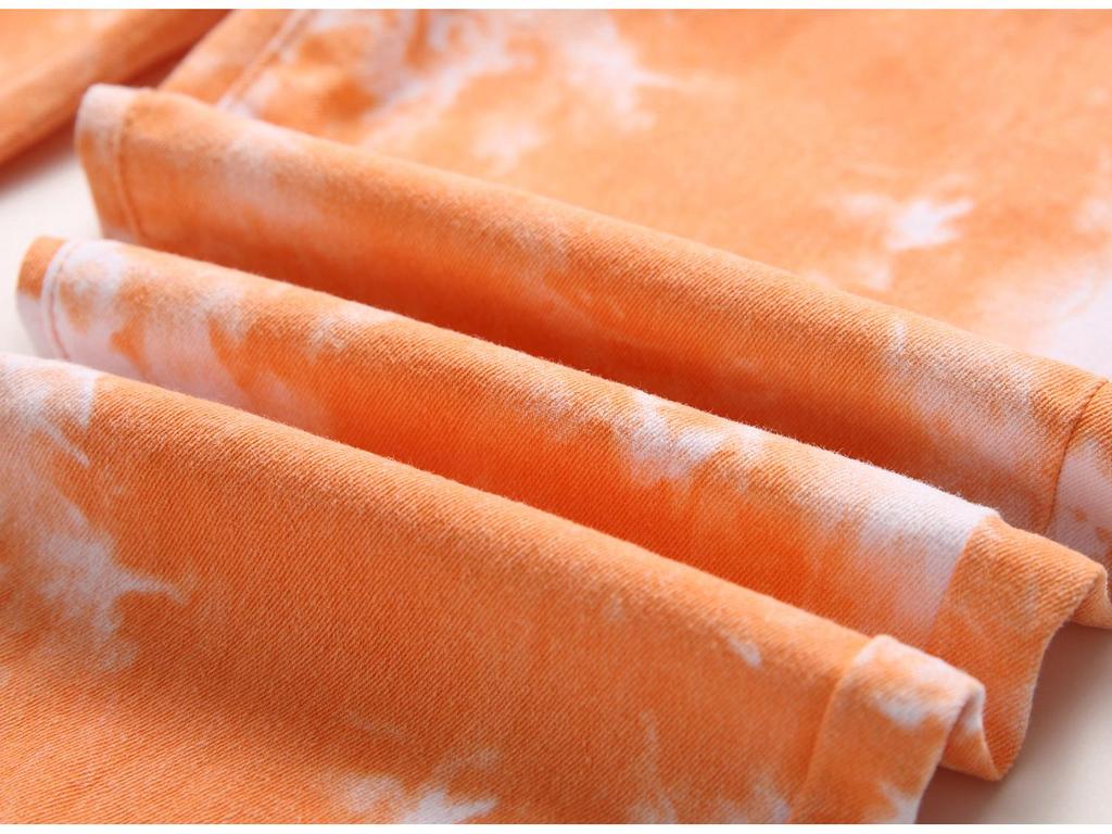 Bunte Stretch-Denim-Freizeithose mit Slim Fit und Aufdruck für Herren