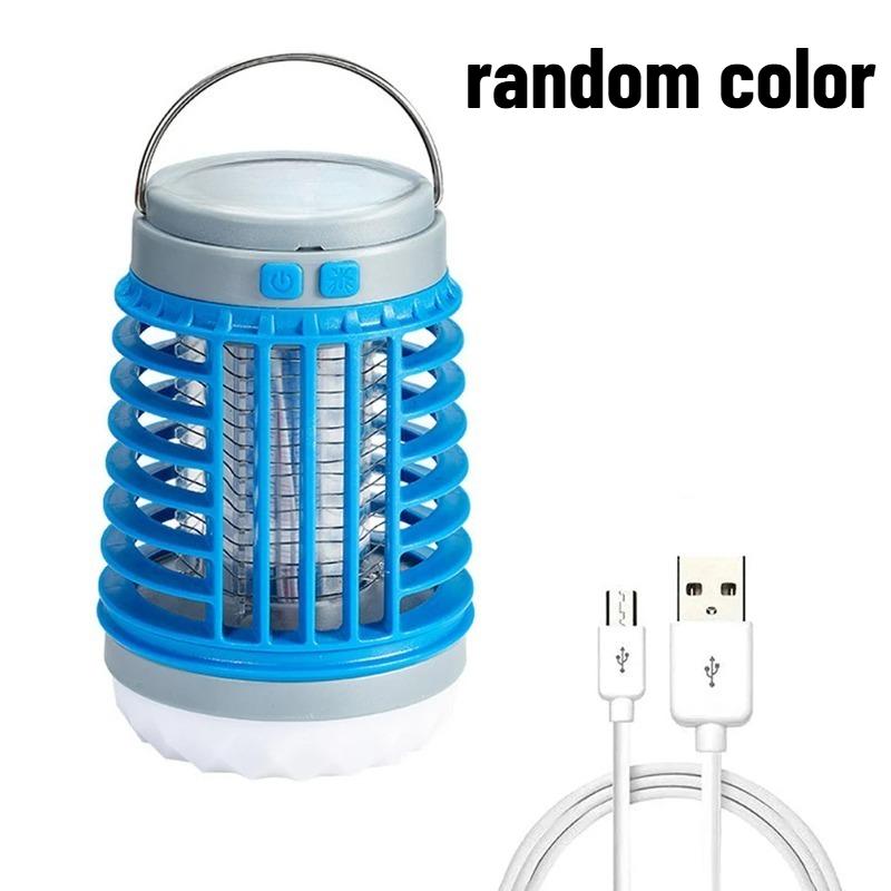 

Solar LED Mosquito Killer Lamp Harmless Electric Shock Insect Trap Eco-Friendly Waterproof with Hook for Outdoor Summer Use USB version