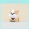 Charming Miniature Dog Plush Toy Keychain Soft And Fluffy For Kids And Adults