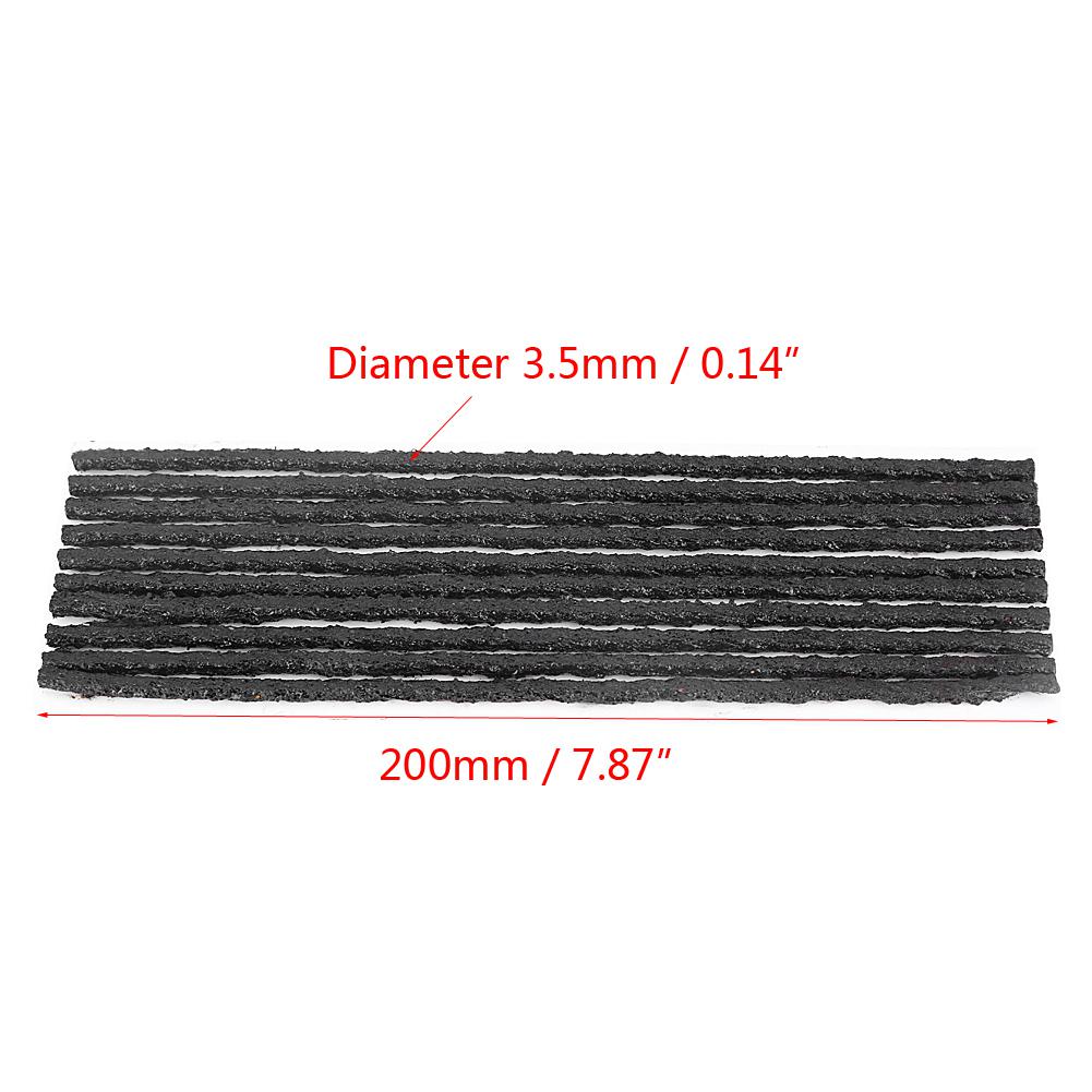 Tyre Puncture Repair Strip Tire Repair Strip Black Tubeless Tyre Tire Puncture Repair  Rubber Strips Car Motorcycle 200*3.5mm