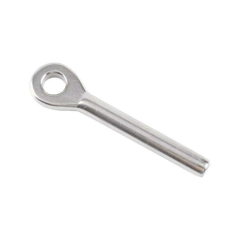 Stainless Steel 304 or 316 Wire Rope Fitting Hardware 3/4/5/6/8/10mm Swage Eye Terminal Cable Railing Tensioner