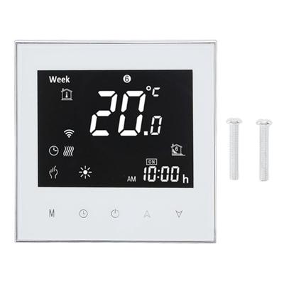 Smart Boiler Heating Thermostat WIFI APP Voice Control LCD Touch Screen Programmable White 95?240V
