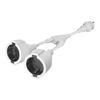 16A 4.8MM Power Splitter Cable Male to Female European Connector 30CM Design