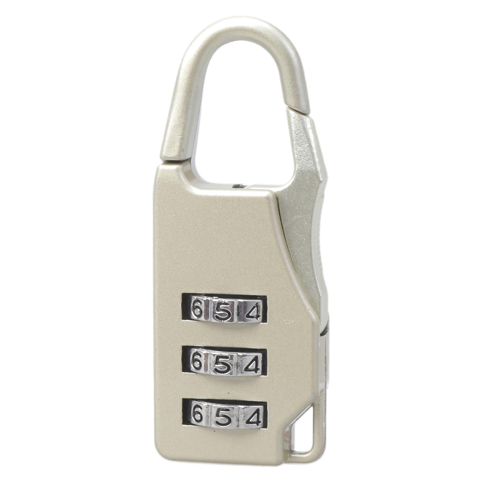 

Mini Padlock Small Locks with 3 Digits Keyless Combination Security Lock for Diary Backpack Luggage Suitcase Zipper срібний