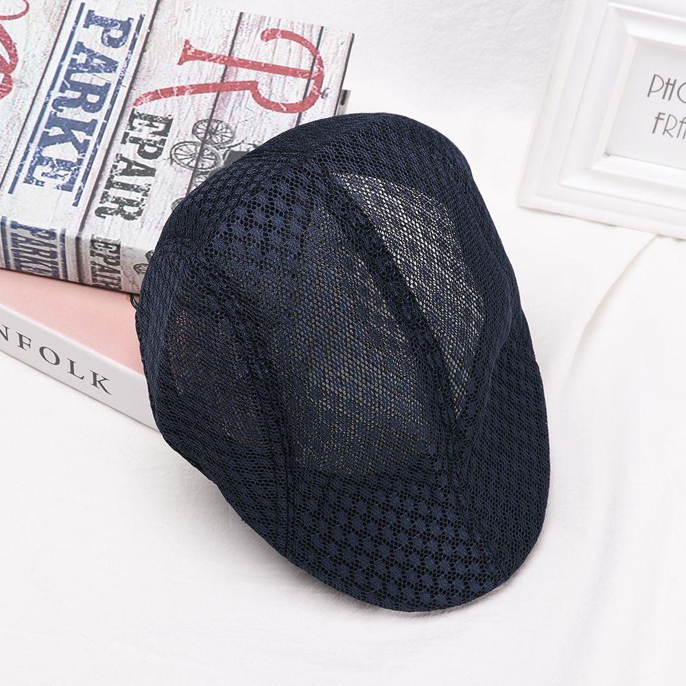 Men Women Adjustable Casual Breathable Beret Hats Gatsby Hats Sun Caps Mesh Caps
