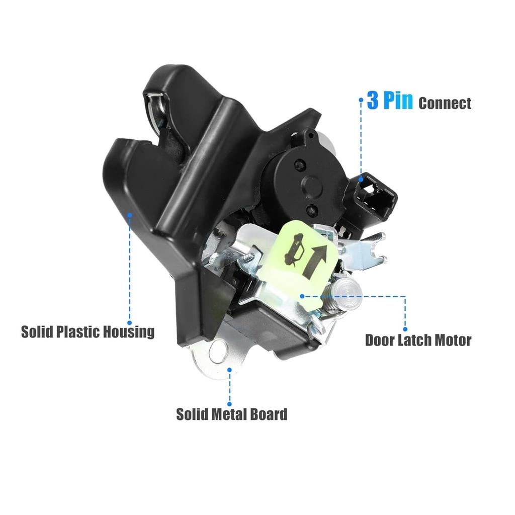 Rear Trunk Lid Lock Latch Actuator 81230-C1500 for Hyundai Sonata 2018–2019 Hybrid Sedan Tailgate Door Lock Actuator Motor Replacement
