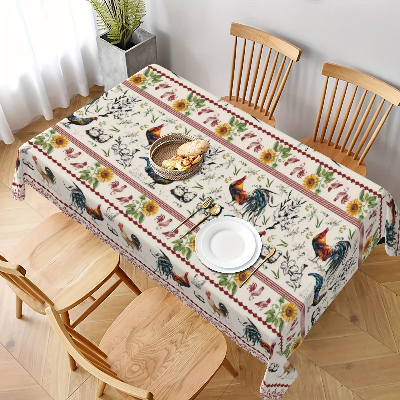 Fabriquée en polyester de première qualité, cette nappe présente un tissage jacquard fin, des broderies florales et des découpes ajourées.. Il est résistant à la chaleur et à la poussière. 100x160cm