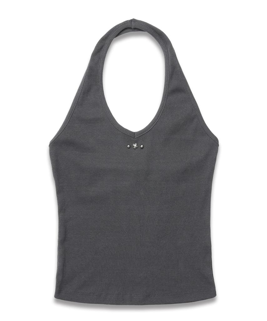 DOFFSEPT Stellar Stud Sleeveless In Charcoal