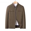 Middle-aged Dad Spring and Autumn Jacket Stand-up Collar Zipper Casual Jacket