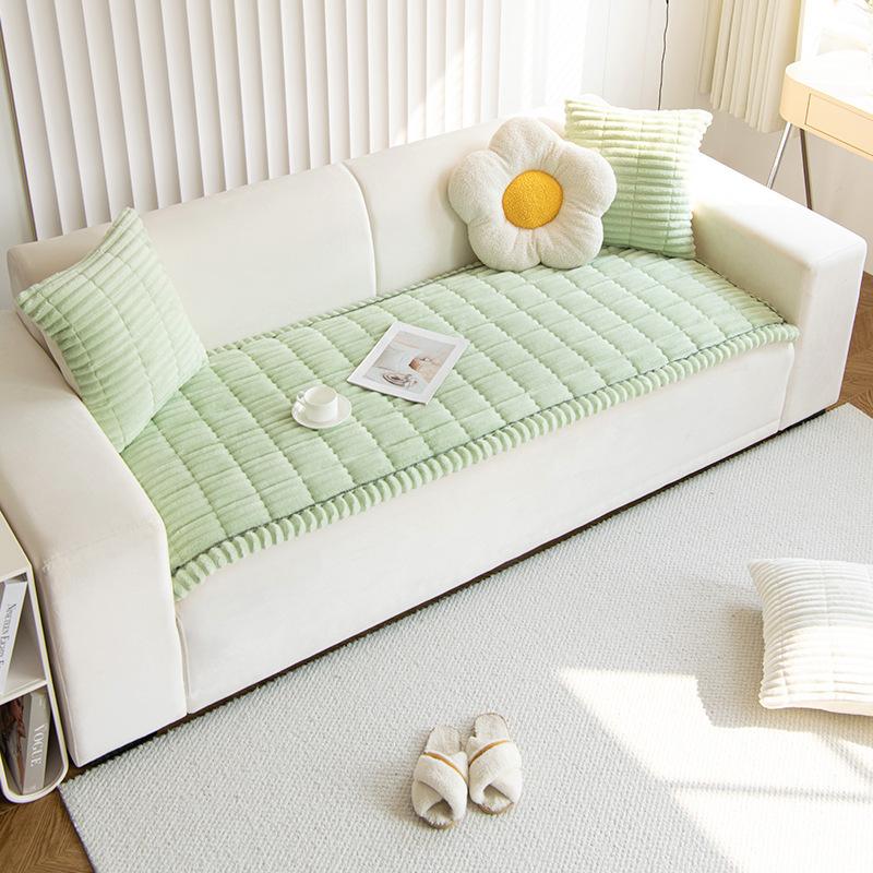

New Corduroy Sofa Cushion Autumn And Winter Simple Living Room Seat Cushion Non-Slip Leather Sofa Backrest Cover Cloth Towel 70*70cm