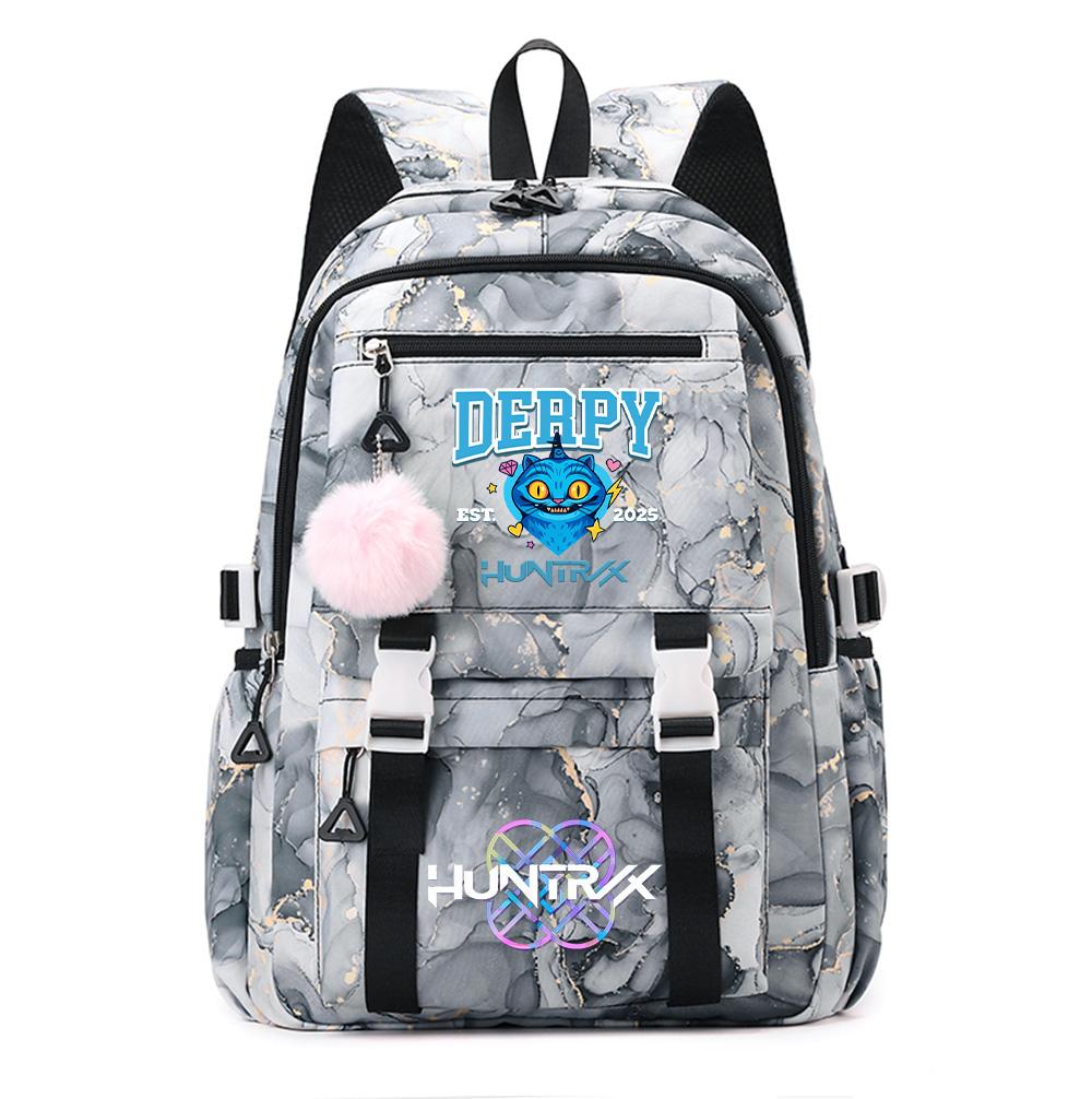 Rucsac Imprimat cu Demon Hunters K-Pop Desen Animale Școlar pentru Adolescent Student Fată Băiat Geantă pentru Cărți Capacitate Mare Impermeabilă Geantă de Călătorie Mochila