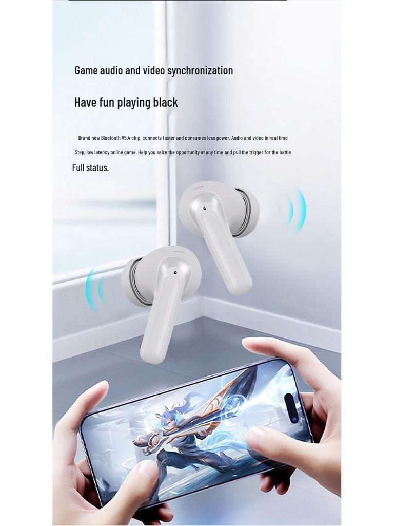 S71TWS Bluetooth Wireless Earphones: V5.4 In-Ear, Noise-Cancelling, Long Battery Life, Pod-Style, Ideal for Music & Gaming.
