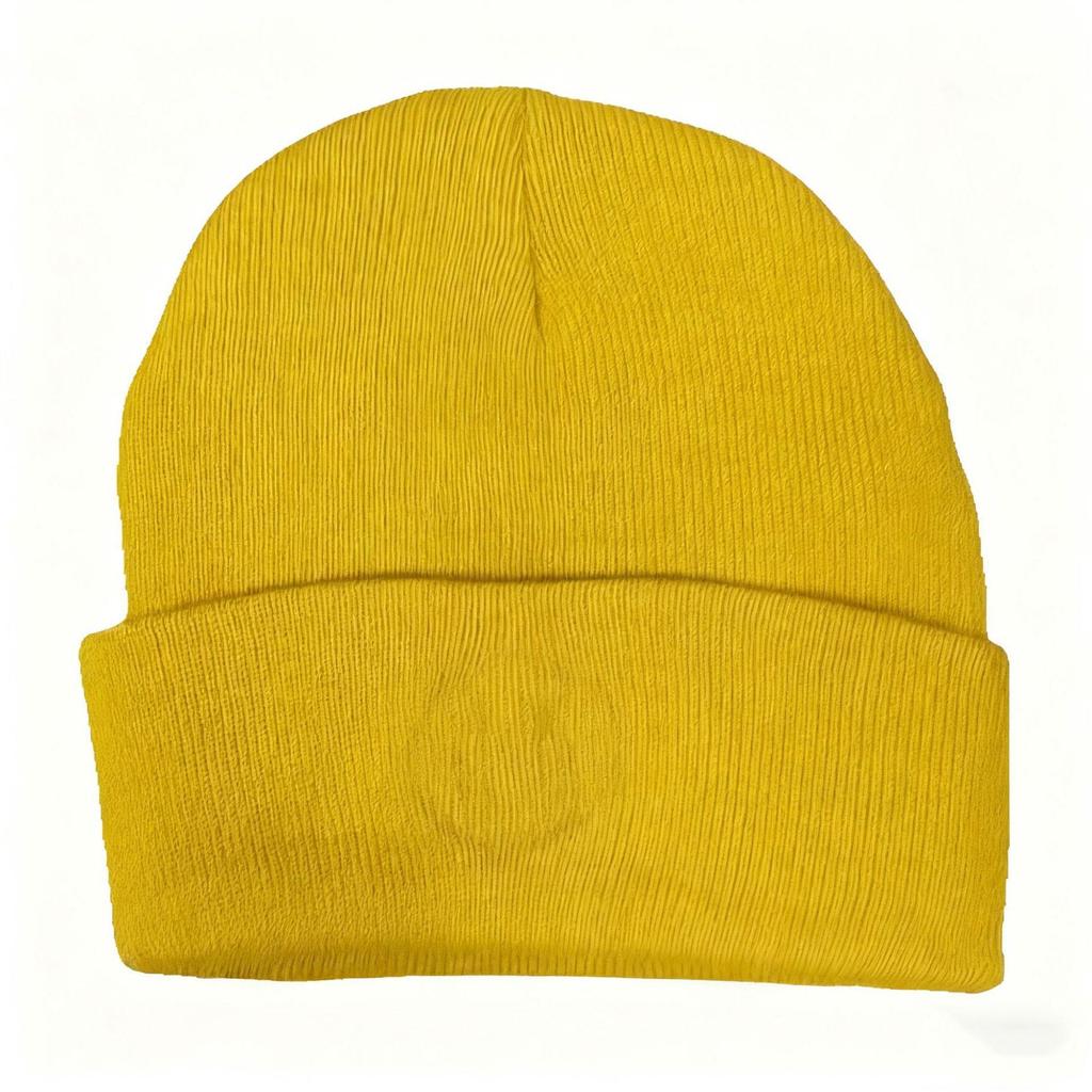 Všestranná trendy akrylová pletená čepice - Unisex podzim/zima Hip Hop styl pro ochranu před chladem.