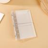 Transparent Trifold Binder A6 A7 M5 Binder, 5/6-Rings Refillable Loose Leaf Folder Folder, Planner Budget Notebook Cover for School, Office, Meeting