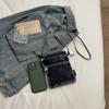 Damska torba na ramię mini denimowa mała torebka torebka na telefon komórkowy torba crossbody