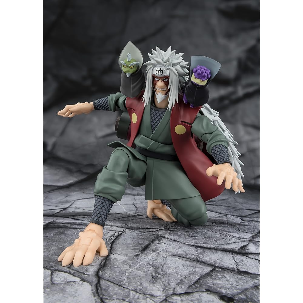 TAMASHII NATIONS Naruto S.H.Figuarts Jiraiya Sage Mode Action Figure with Accessories