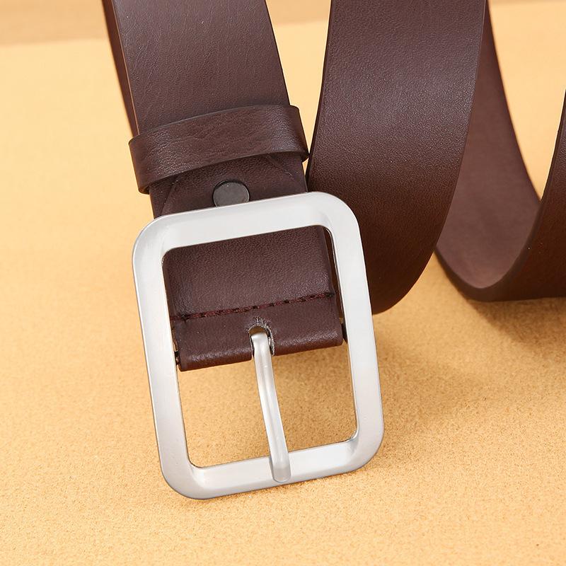 Korean Style Men PU Belt Needle Buckle Japanese Buckle Casual Jeans Belt Fashion Durable