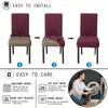 Waterproof Chair Covers Jacquard Fabric Furniture Protector Stretch Washable Removable Hotel Chair Slipcover(1/2/4/6/ Pieces)