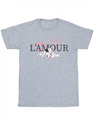 Womens/Ladies 101 Dalmatians LÂ´Amour Cotton Boyfriend T-Shirt