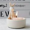 Cartoon Animal Candle Holder with Adorable Bunny Design Home Decor Suitable for Living Room Bedroom
