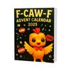 2025 Christmas Advent Calendar with Mini Chicken Ornaments 24-Day Countdown Box for Family Fun And Festive Atmosphere