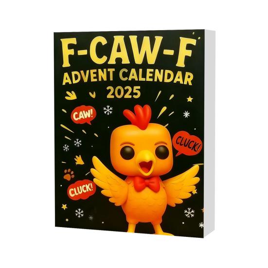 2025 Christmas Advent Calendar with Mini Chicken Ornaments 24-Day Countdown Box for Family Fun And Festive Atmosphere