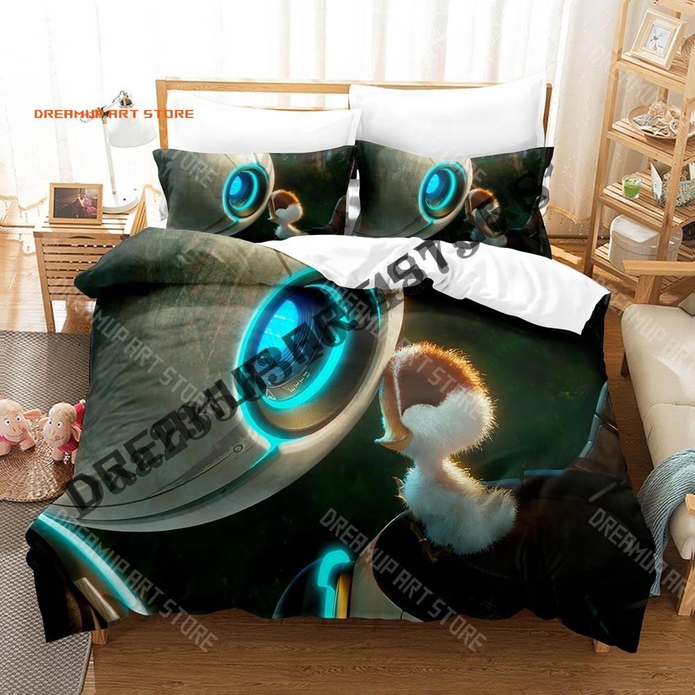 3D Print Wild Robot Graphic Bedding Set Single Twin Full Queen King Size Bed Set Adult Kid Bedroom Duvetcover Set Anime Bed