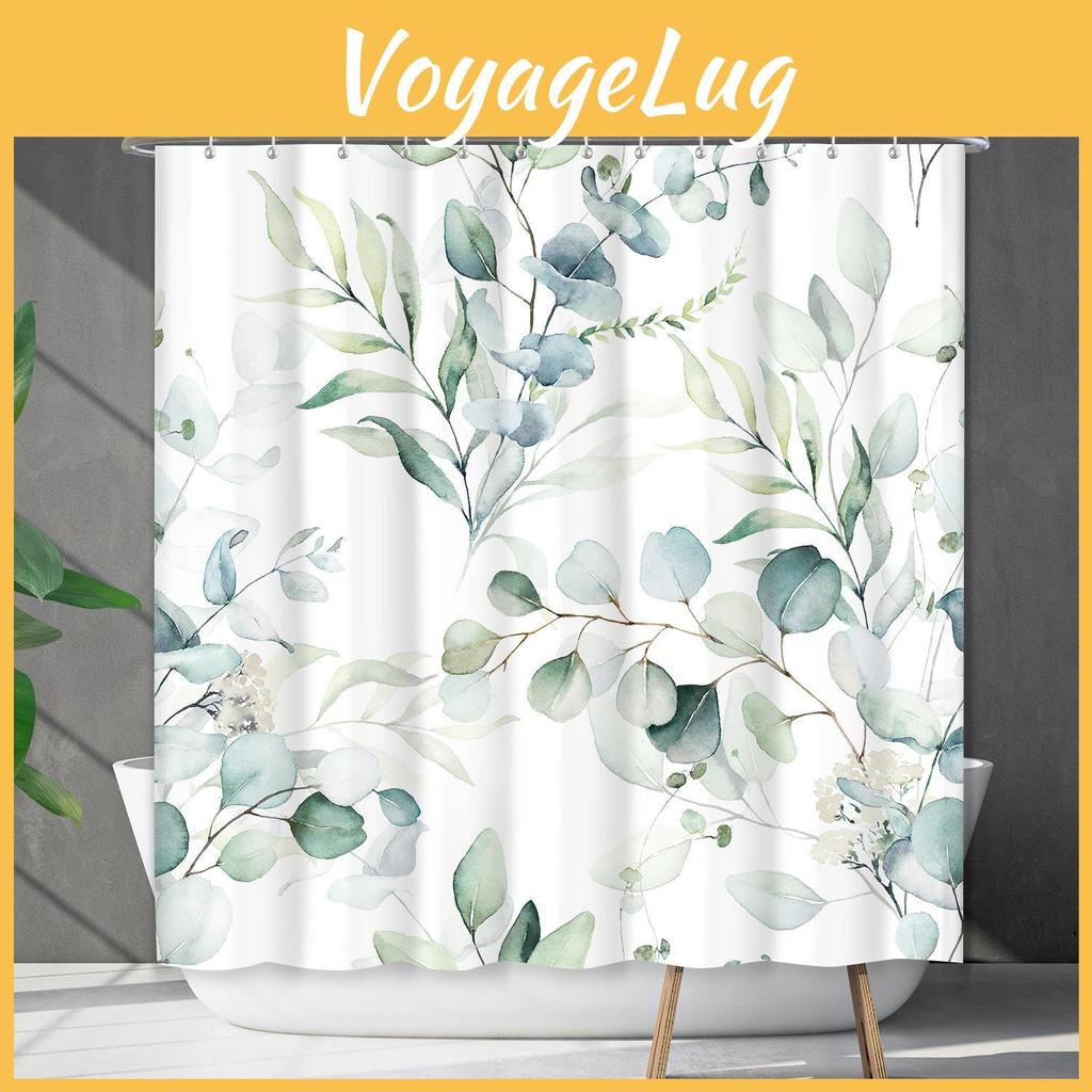 Mildewproof Waterproof Curtain And Shower 3d Digital Printing Plant Printing Shower Curtain Child Bathroom Partition Curtain