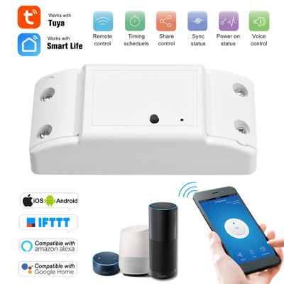 WiFi Smart Switch Compatible with Amazon Alexa & for Google Home Timer 10A/2200W Wireless Remote
