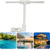 Dual Spray Water Fountain Adjustable Height Pool Sprayer Fountain Bracket Fun Pool Waterfall Sprayer for Swimming Pool