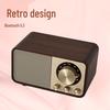 Portable Retro Wood Bluetooth Speaker with FM Radio - Perfect Birthday Gift