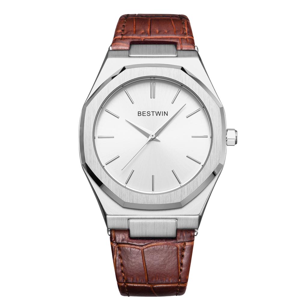 New Fashion Trendy Men's Watch with Waterproof Alloy Circular Dial for Life Business and Leisure Simple Men's Quartz Watch