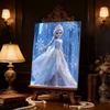Disney Snow Princess DIY Artificial Pearl Diamond Art Set  A Diamond Dot Painting for Home Decoration Gift