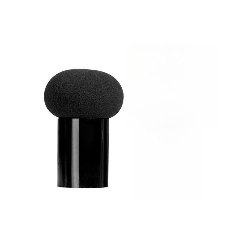 

1-Pack beauty blender puff blush brush, milk coffee mushroom head, wet and dry stippling tool, double-head makeup brush чорний