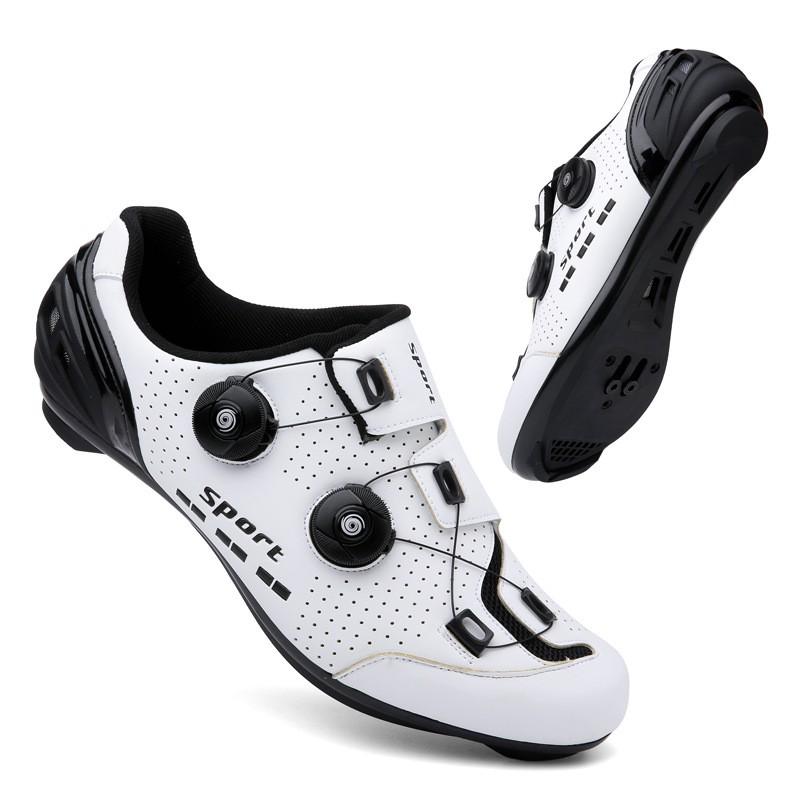 Mens Cycling Shoes Road Mountain Bike Non-Cleat Clipless Compatible Stiff Sole Breathable Lightweight