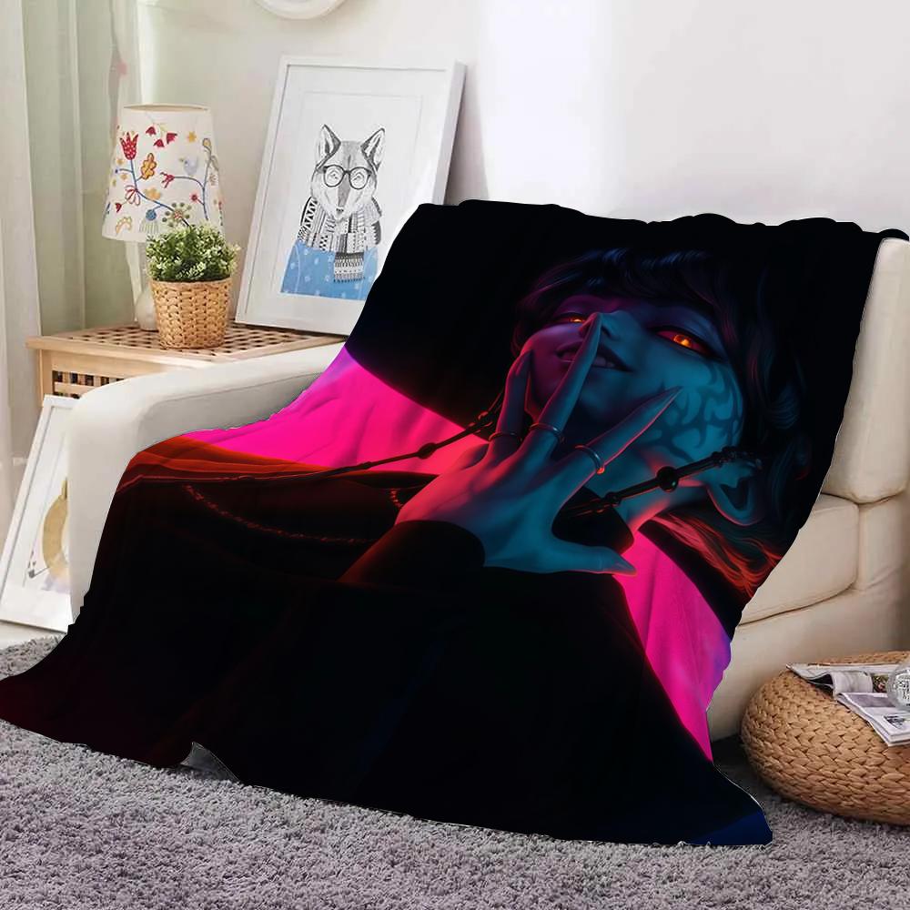 KPop Demon Hunters Blanket pattern set: Anime style, from mysterious characters to youthful images, warm and warm
