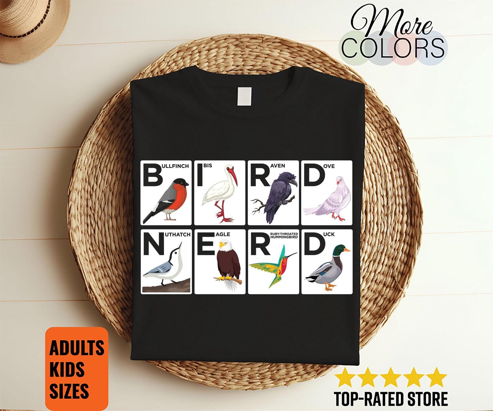 Bird Nerd Watching Vintage Retro Birdwatching Watcher Gifts T-Shirt, Birding Lover Shirts, Ornithologist, Study Of Birds, Birder, Birdie Tee 120
