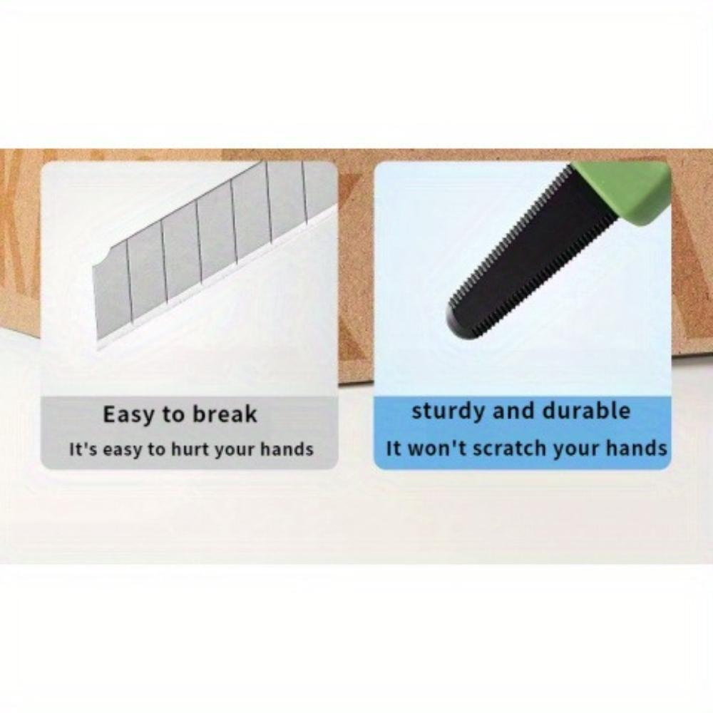 1pc Magnetic Letter Opener , Package Opener , Stainless Steel Serrated Blade, Portable Travel Design with Lanyard, Safe Non Damaging Tool for Cards