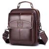 Heren Echt Leer Crossbody Rugzak voor Zaken en Pendelen, Grote Capaciteit