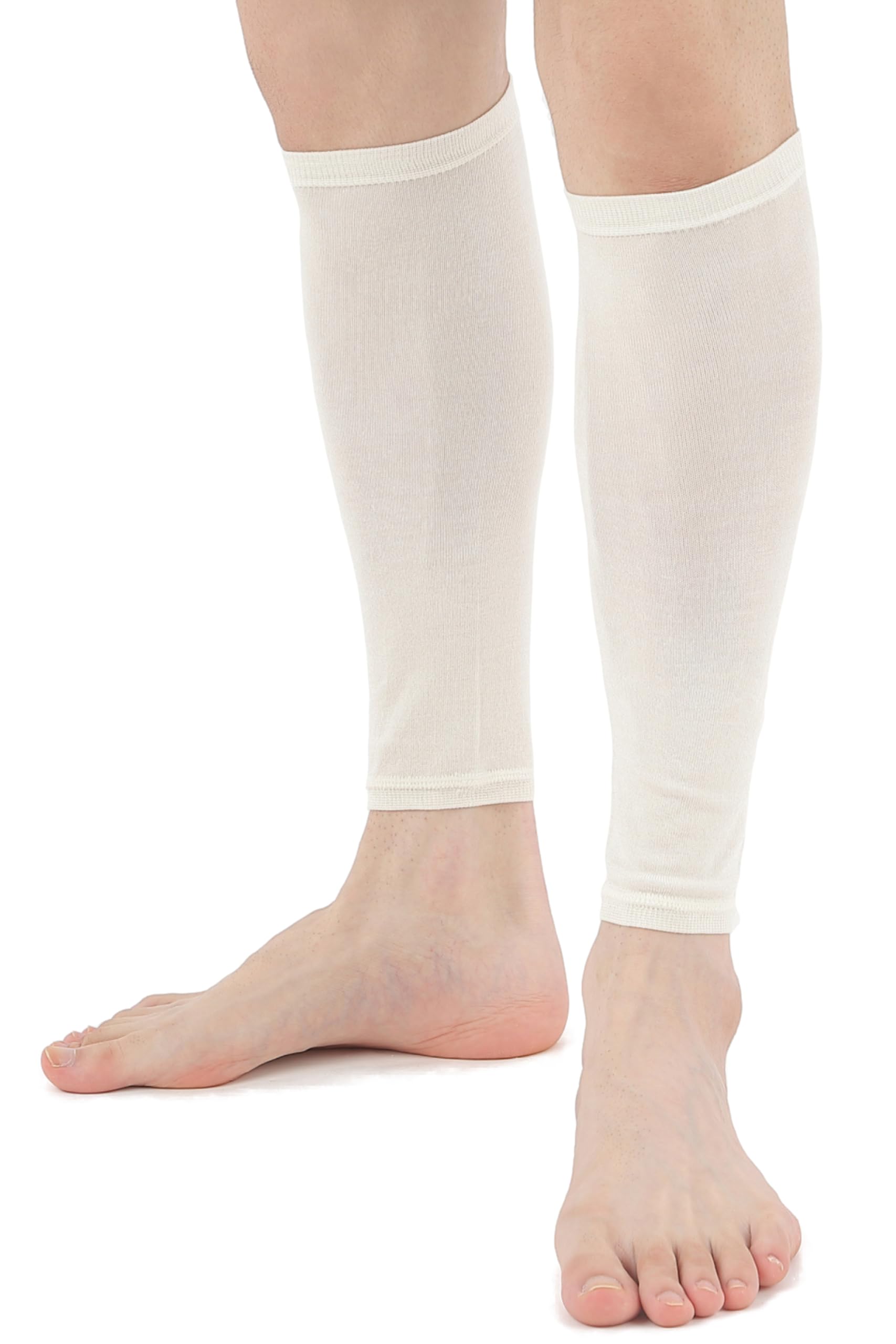 

HOHADA Silk Leg Made in Ankle Warmth for Sleep Warmers, Japan, 100% Silk, Lightweight, Portable, Men s, Warmers, (Off-White, 32cm)