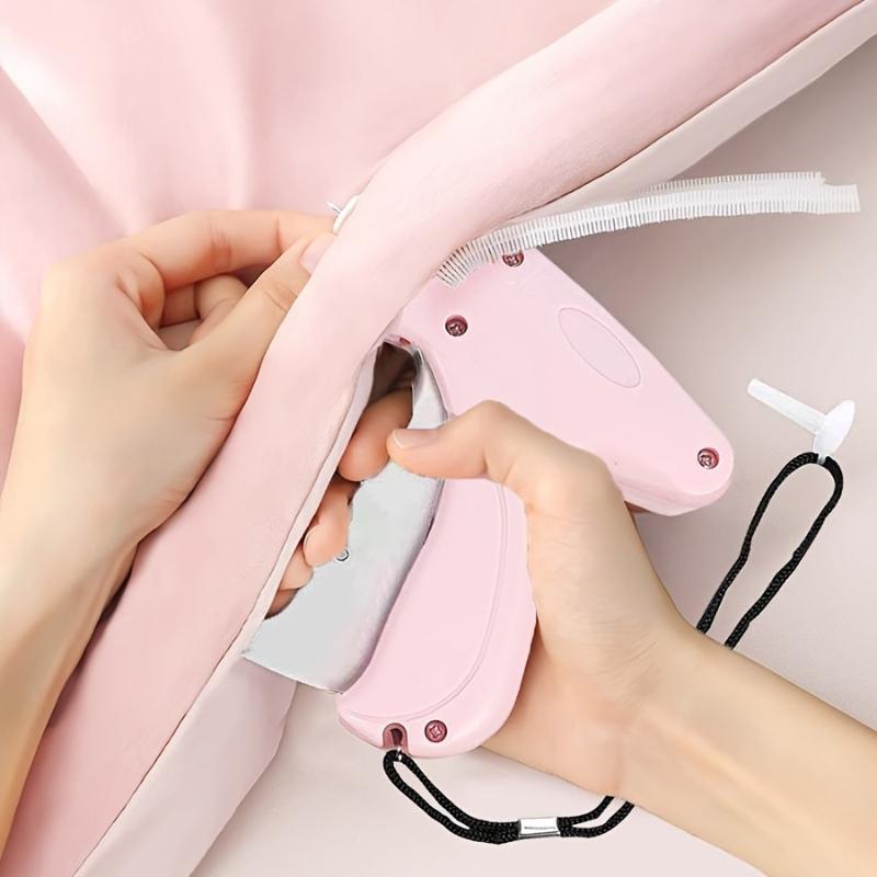 Handheld sewing machine set, 1 piece, clothing repairer with micro needles, 50 bear clips and 660 adhesive pins, household items
