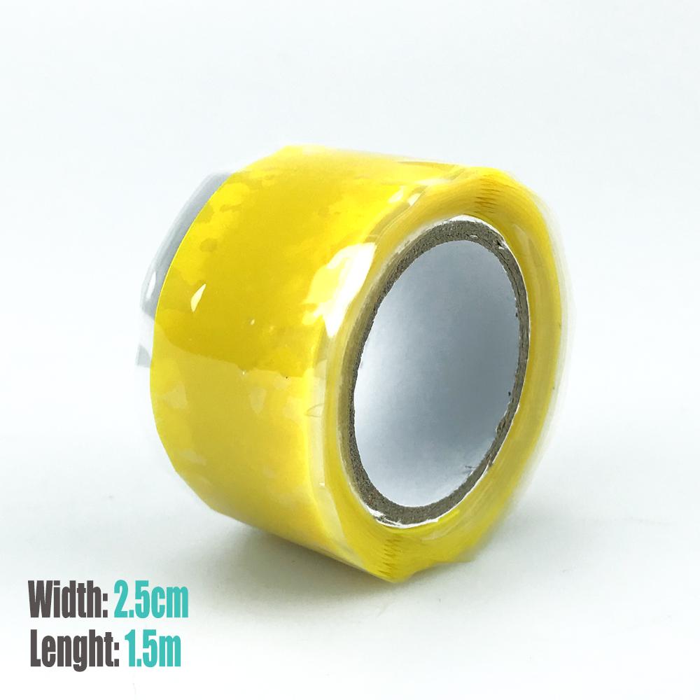 1.5/3m Water Pipe Silicone Belt Waterproof Pipe Stop Leaks Seal Repair Tape Self-adhesive Self Fusing Tape Insulation Tape