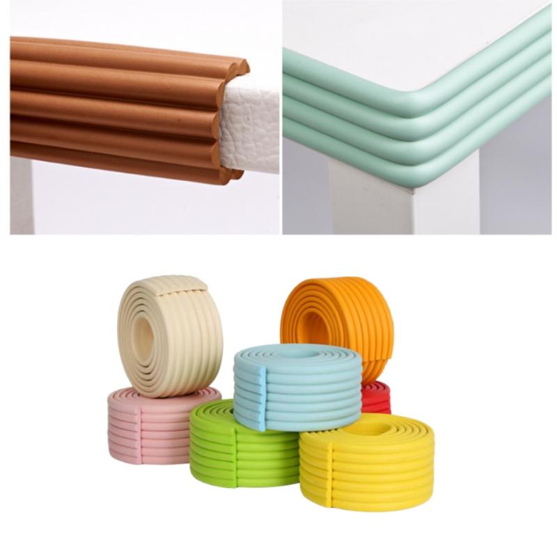 1 Stuks Kinderen Botskussen Schuim Bumper Gratis Tape 2 Meter Baby Veiligheid Bureau Rand Beschermstrip Tafelhoek Beschermer