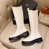 Internet Celebrity Super Round Toe Boots, Thick Heeled Long Boots,  Autumn and Winter New Style Sleeve High Top Boots