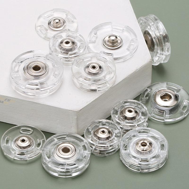 10Pcs Plastic Snap Buttons Invisible Sewing Button Fasteners For Kids Clothing Jeans Jackets Bag And Home Decoration