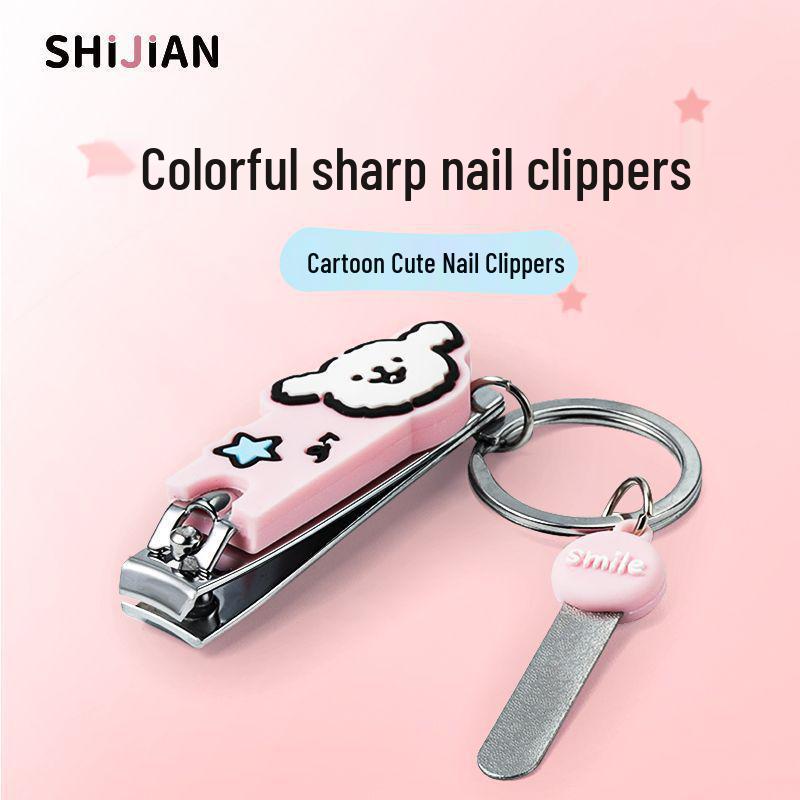 Single Cute Nail Clipper Set: Keychain Nail File & Clippers - Perfect Manicure Gift for Girls
