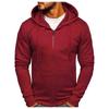 Men Full Zip Up Sweatshirts Long Sleeve  Pullover Tops Casual  And Tall Jackets With Pockets
