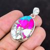 Cotton candy turquoise pendant gemstone pendant handmade jewelry 925 sterling silver pendant statement pendant gifts for wife unique jewelry