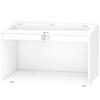 Gabbia per Criceti Casa per Piccoli Animali con Coperchio Articolato e Finestra Trasparente in Acrilico 80x50x50 cm Bianco